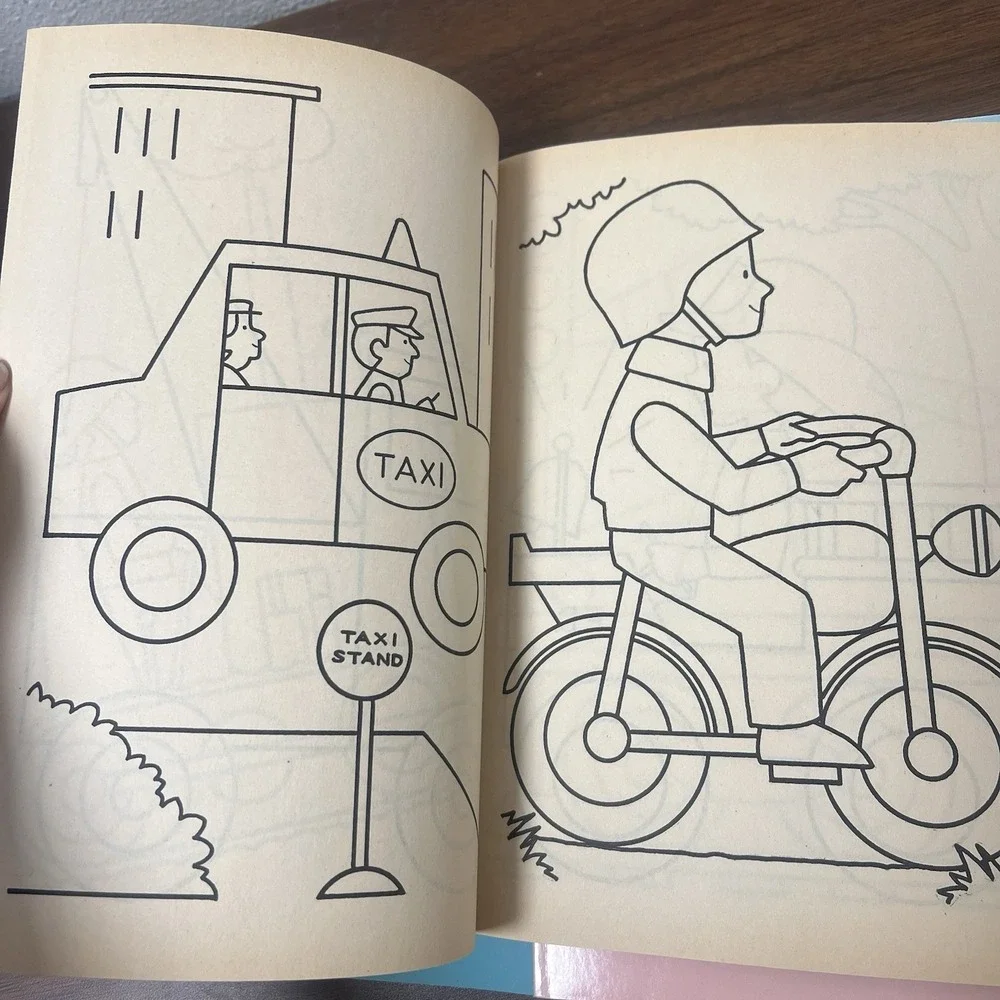 Lot Of 6 Vintage 1988 A Golden Book -‎ A Giant Coloring Book Preschool Unused
